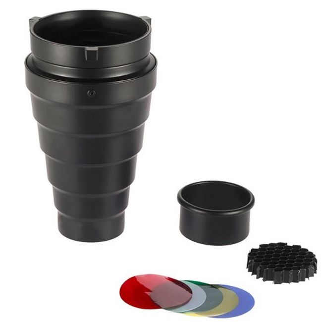 ANDOER - Snoot cónico para enfoque de luz con rejilla panal