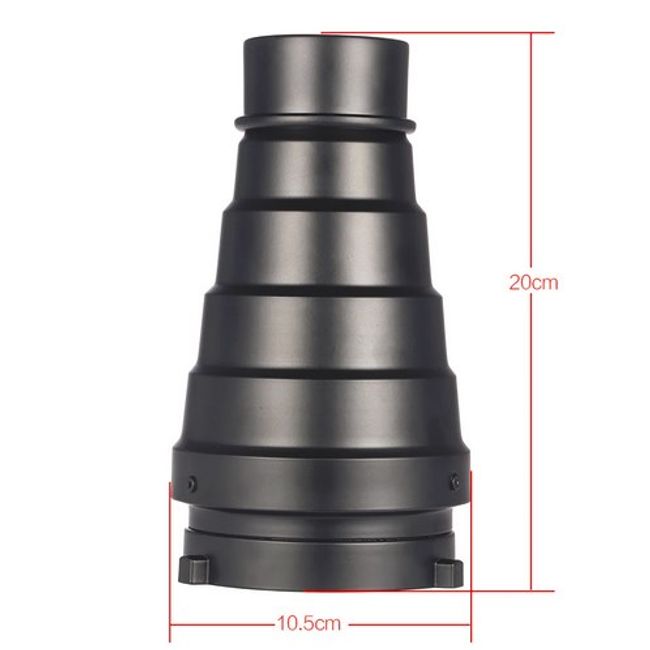 ANDOER - Snoot cónico para enfoque de luz con rejilla panal