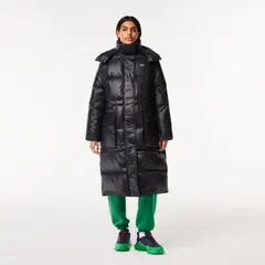 LACOSTE - Parka BF074 Mujer Negro
