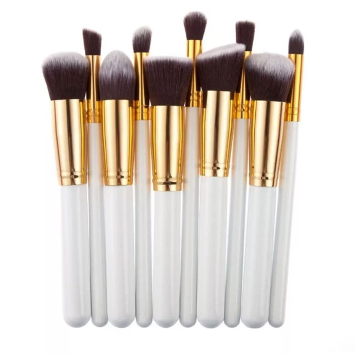 GENERICO - Set 10 Brochas Maquillaje Profesional