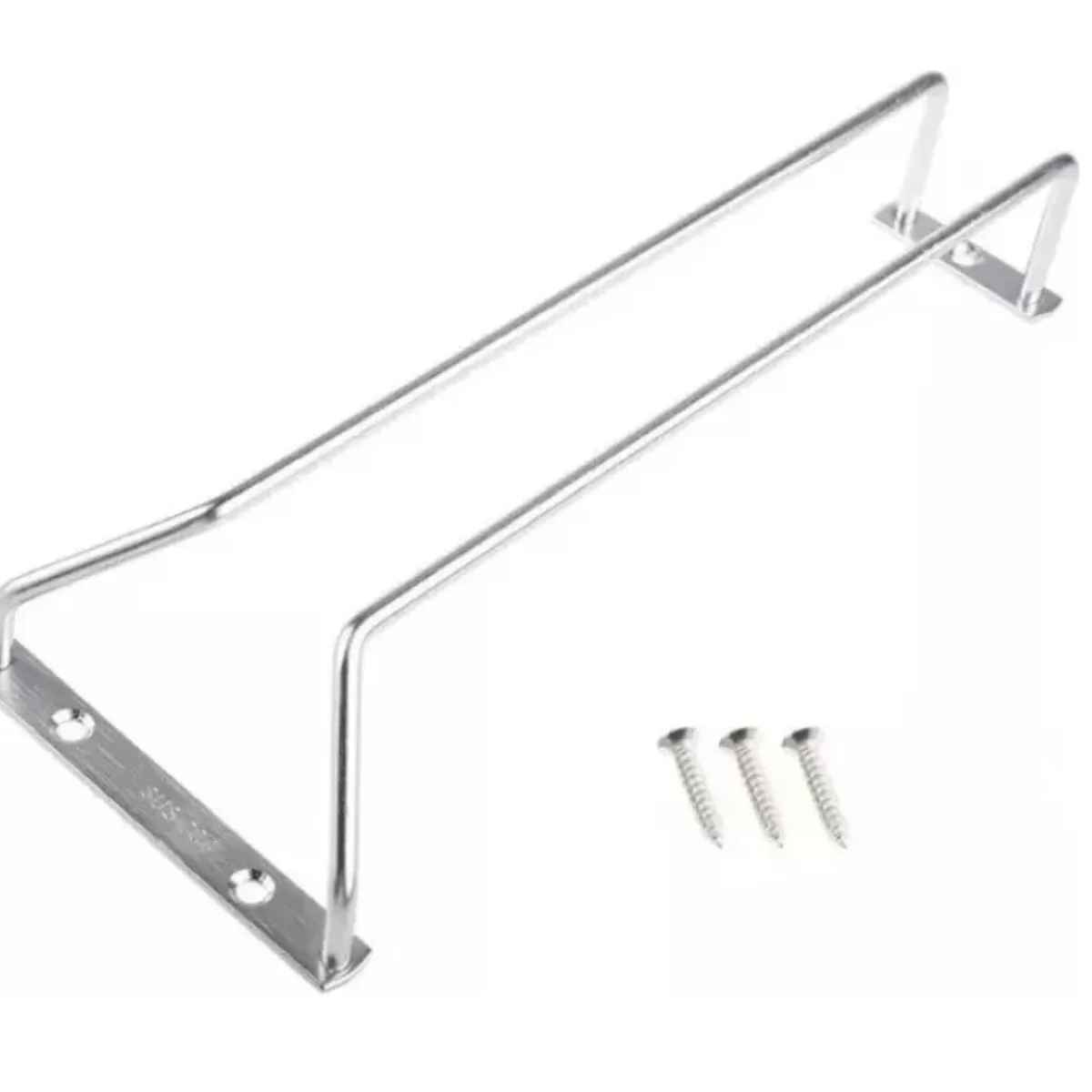 GENERICO - Colgador De Copas Metal Cromado Bar Premium Organización