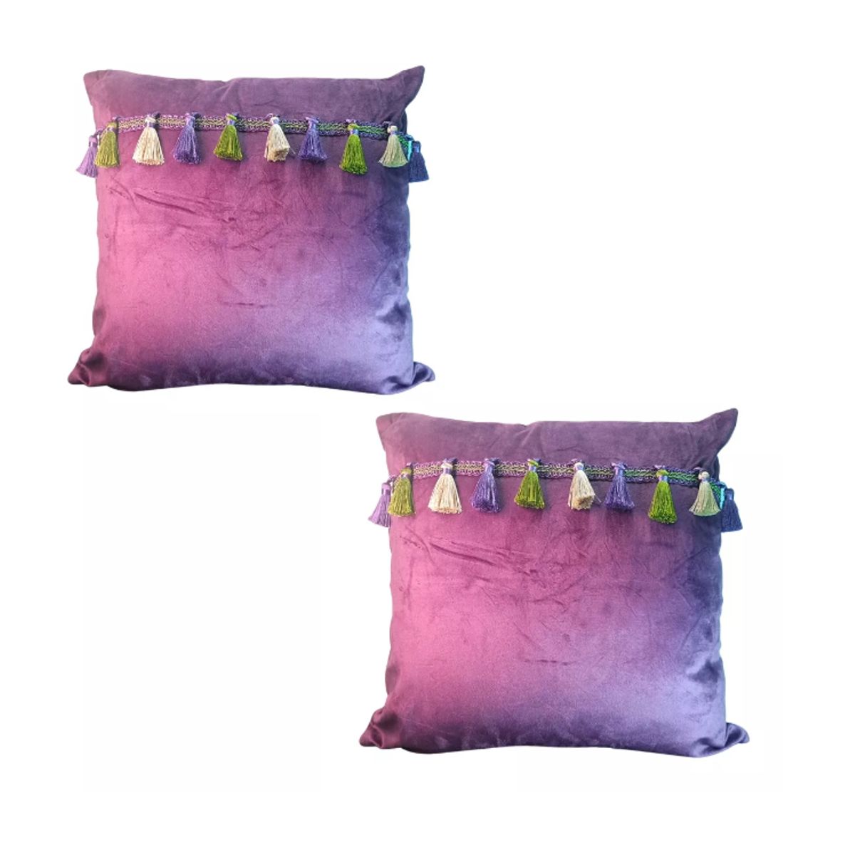 GENERICO - Pack 2 Cojines Decorativos 45x45 Con Relleno