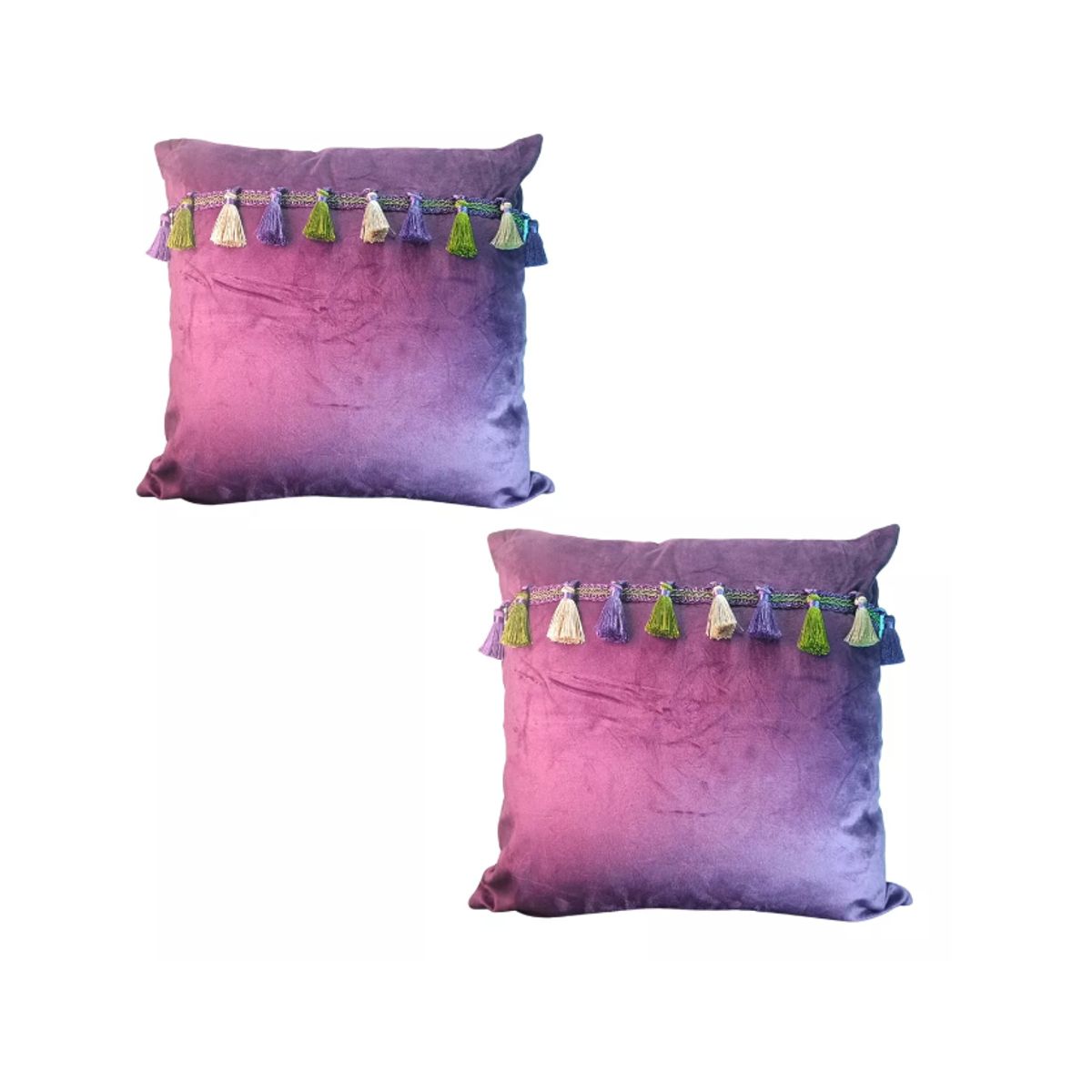 GENERICO - Pack 2 Cojines Decorativos 45x45 Con Relleno