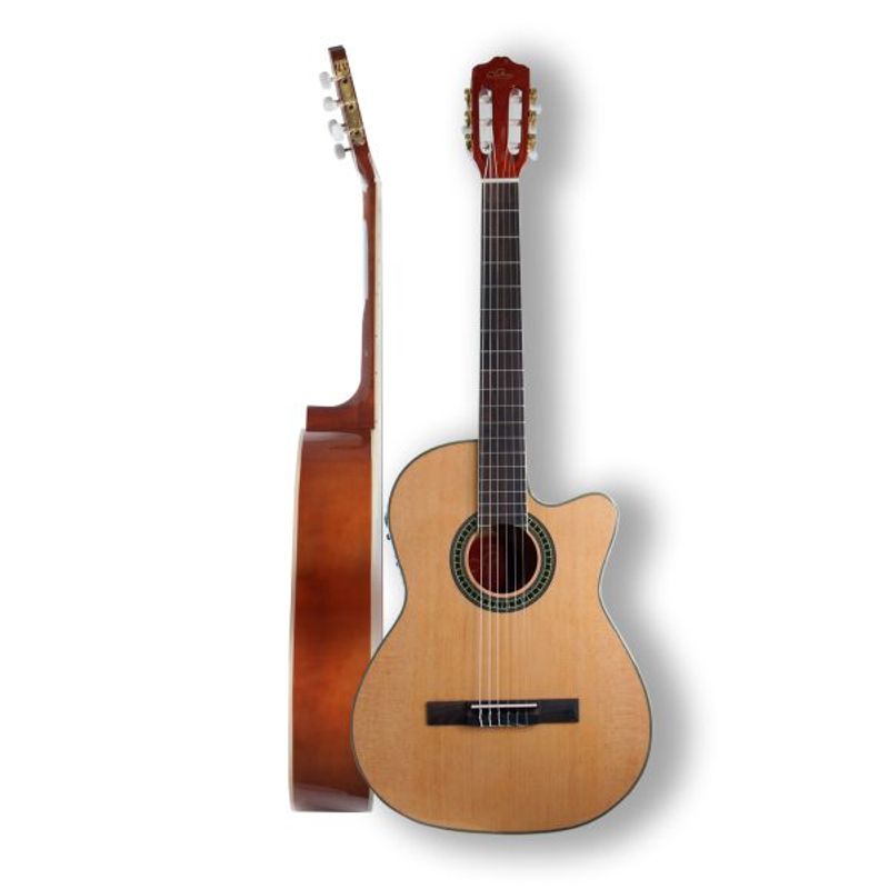 SEVILLANA - Guitarra Clásica 39 pulgadas –Corte Cataway - Natural- 7844