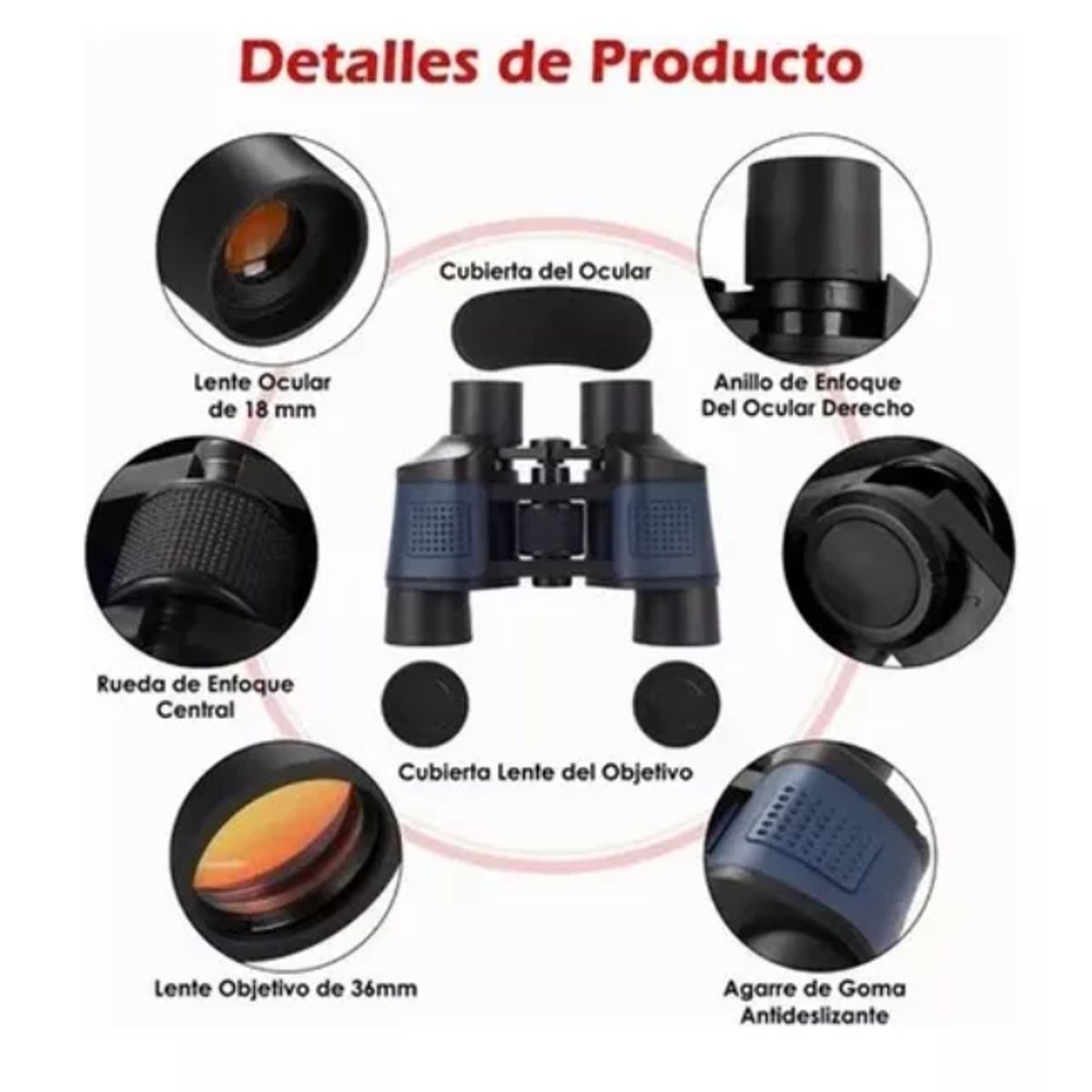 GENERICO - Binoculares Telescópicos Hd Con Visión Nocturna 80x80