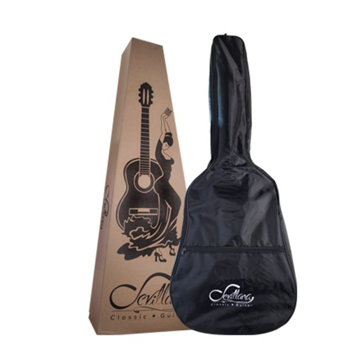 SEVILLANA - Guitarra Electroacústica 39" Corte Cataway Natural- 7845