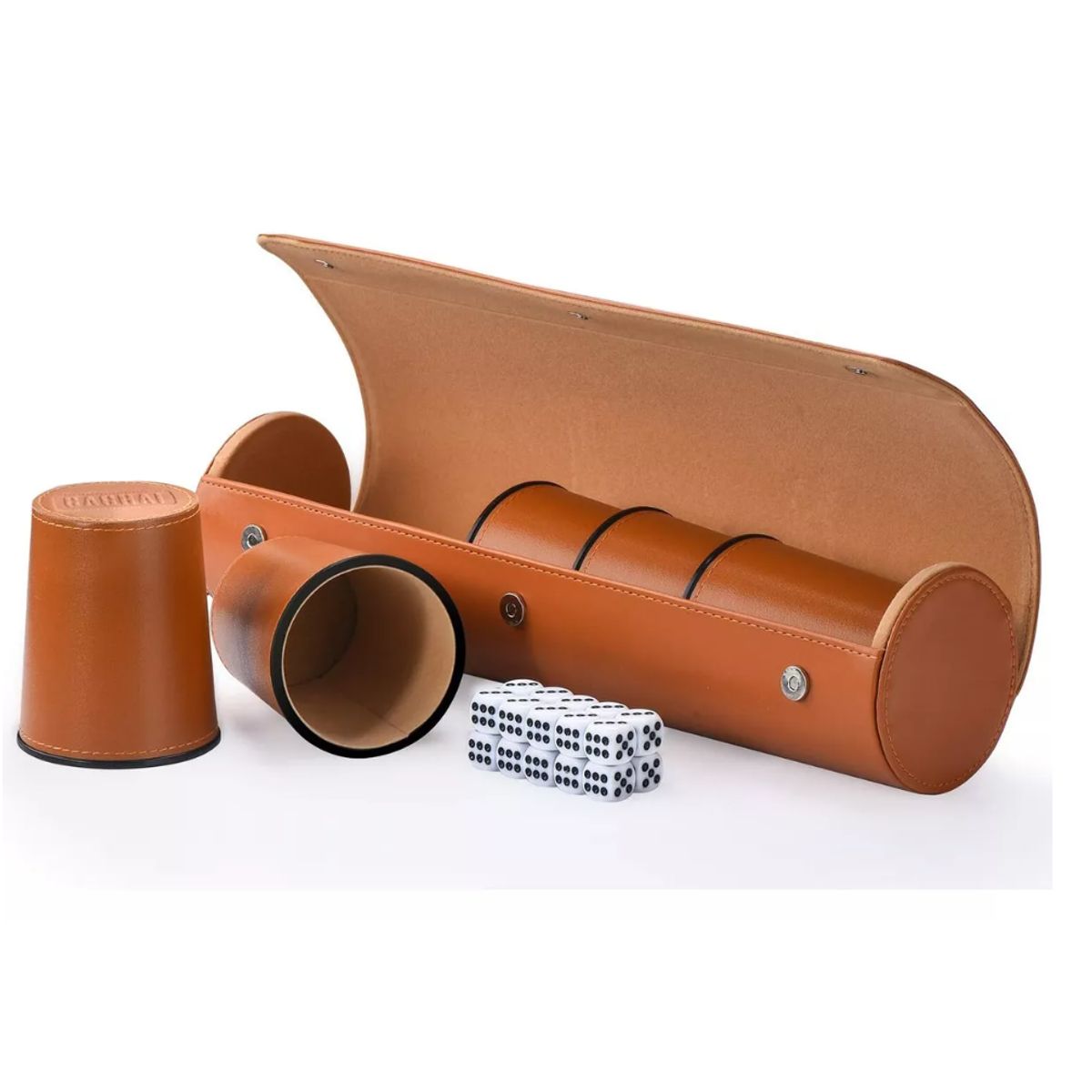 GENERICO - Cachos Juegos De Mesa 5 Cachos Cuero Pu Dados