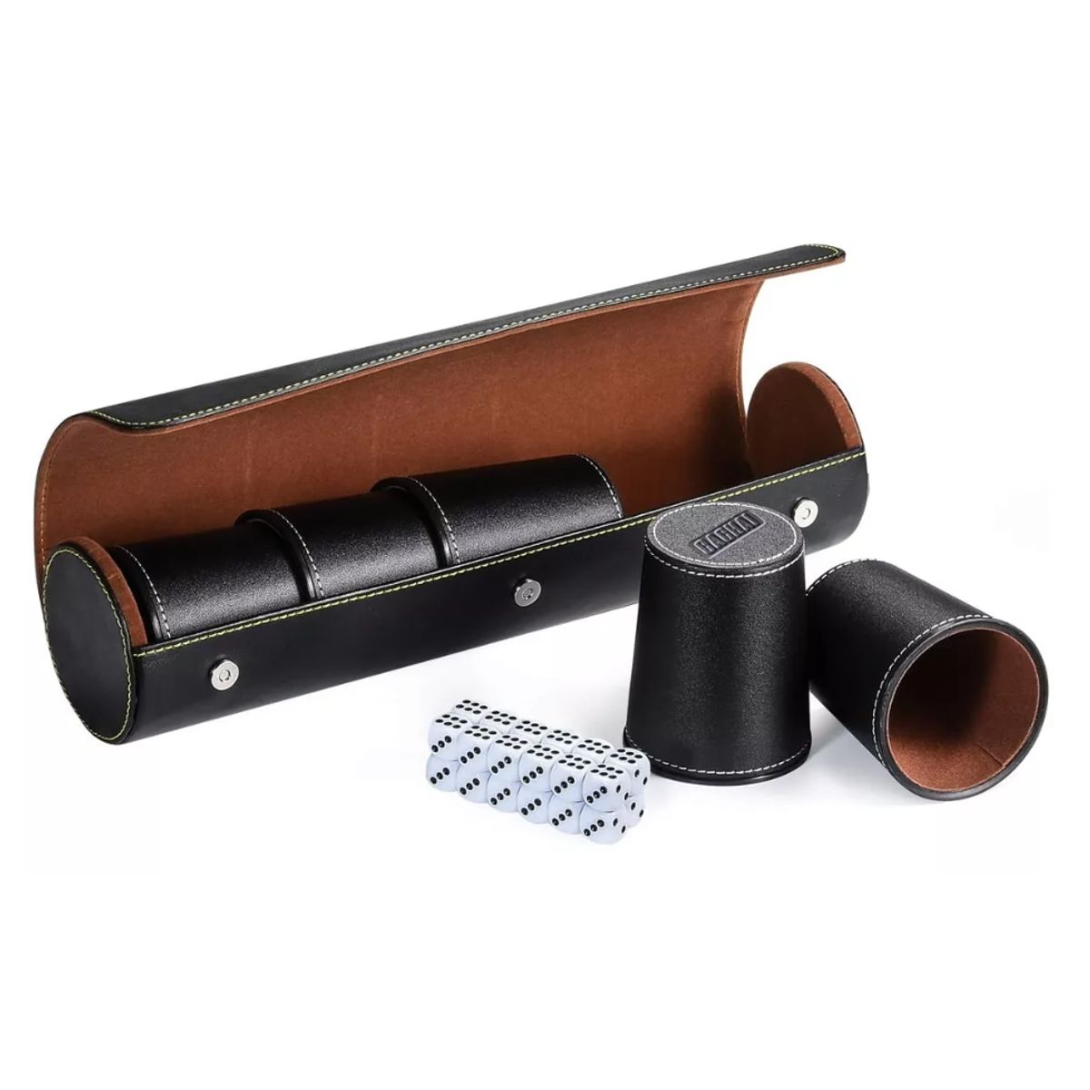 GENERICO - Cachos Juegos De Mesa 5 Cachos Cuero Pu Dados Cachai