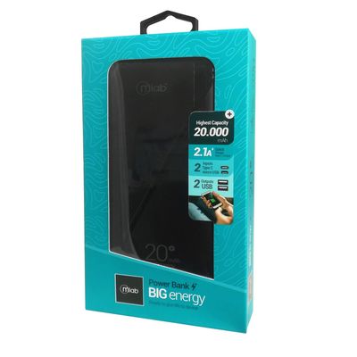 Imagen 2 del producto Batería portátil Powerbank BIG energy 20000mAh Mlab-9221