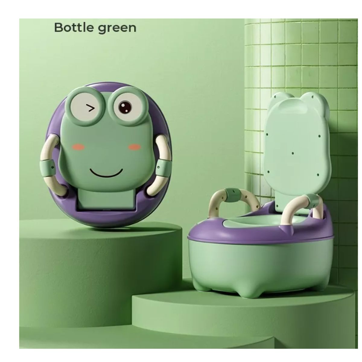 GENERICO - Pelela Baño Rana Niño Y Niña Color Verda