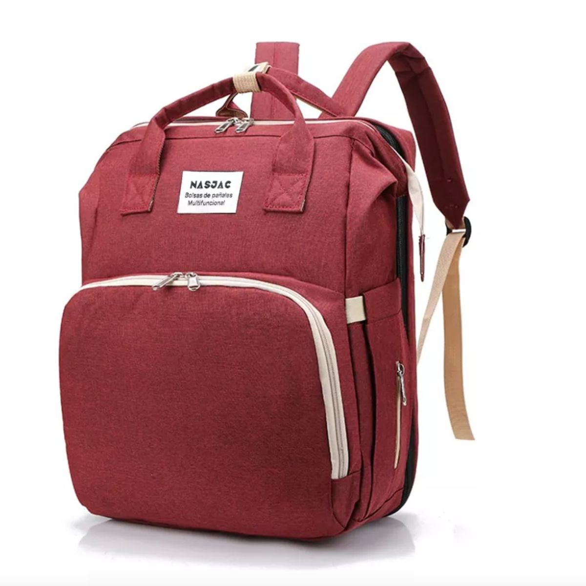 GENERICO - Mochila 3 En 1 Pañalera Cuna Y Mudador