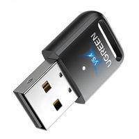 Adaptador Bluetooth 5.4 Última Versión Transmisor Pc Negro