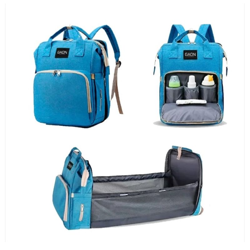 GENERICO - Mochila 3 En 1 Pañalera Cuna Y Mudador Portátil Para Bebés