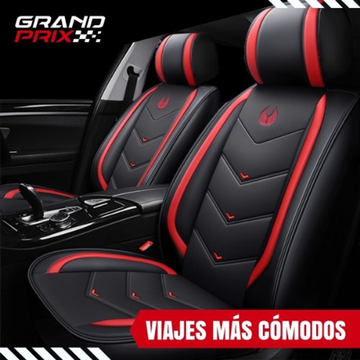 U BUY - Funda Cubre Asiento Auto Ecocuero Grand Prix Set Universal