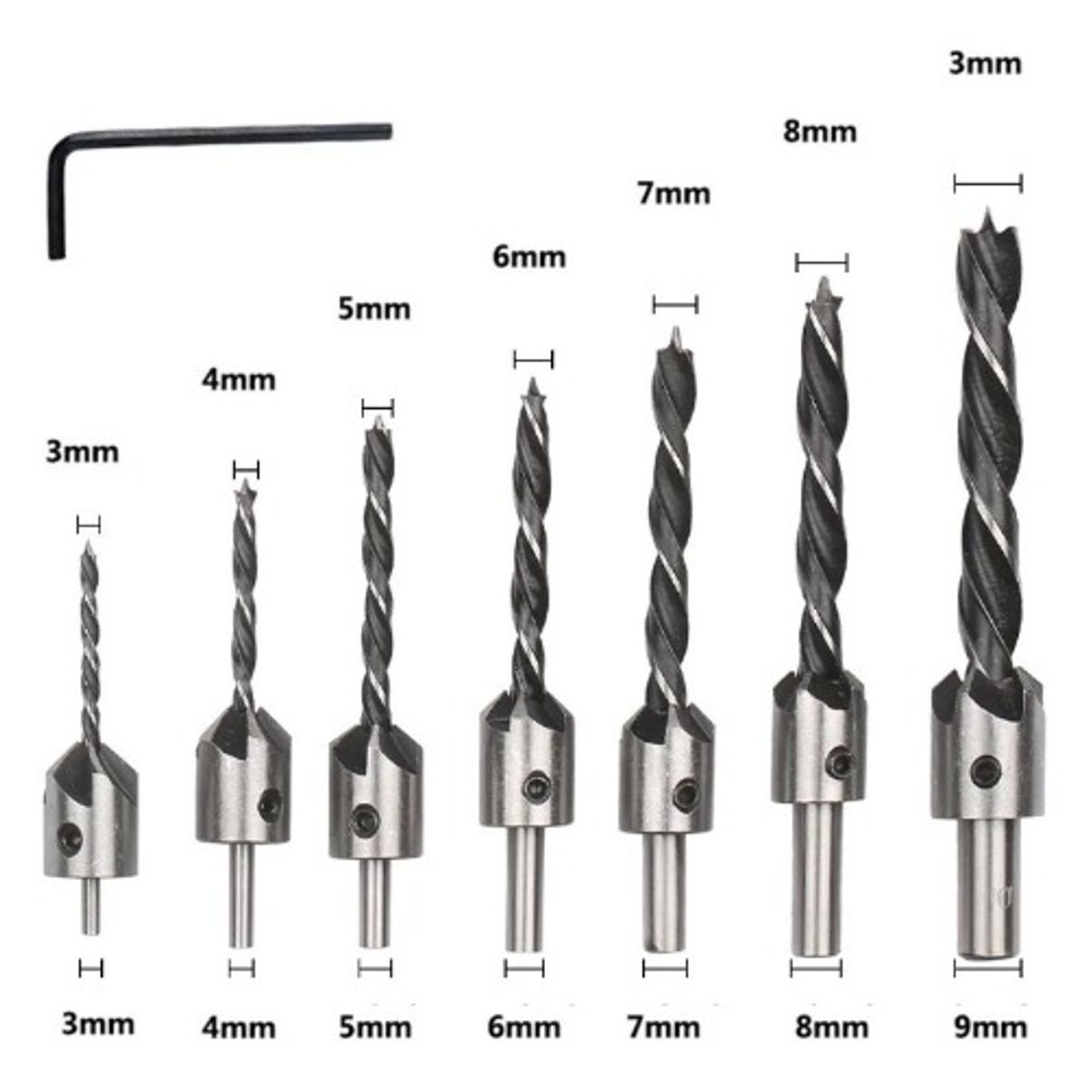 U BUY - Herramienta De Perforación Para Carpintería 23 Piezas