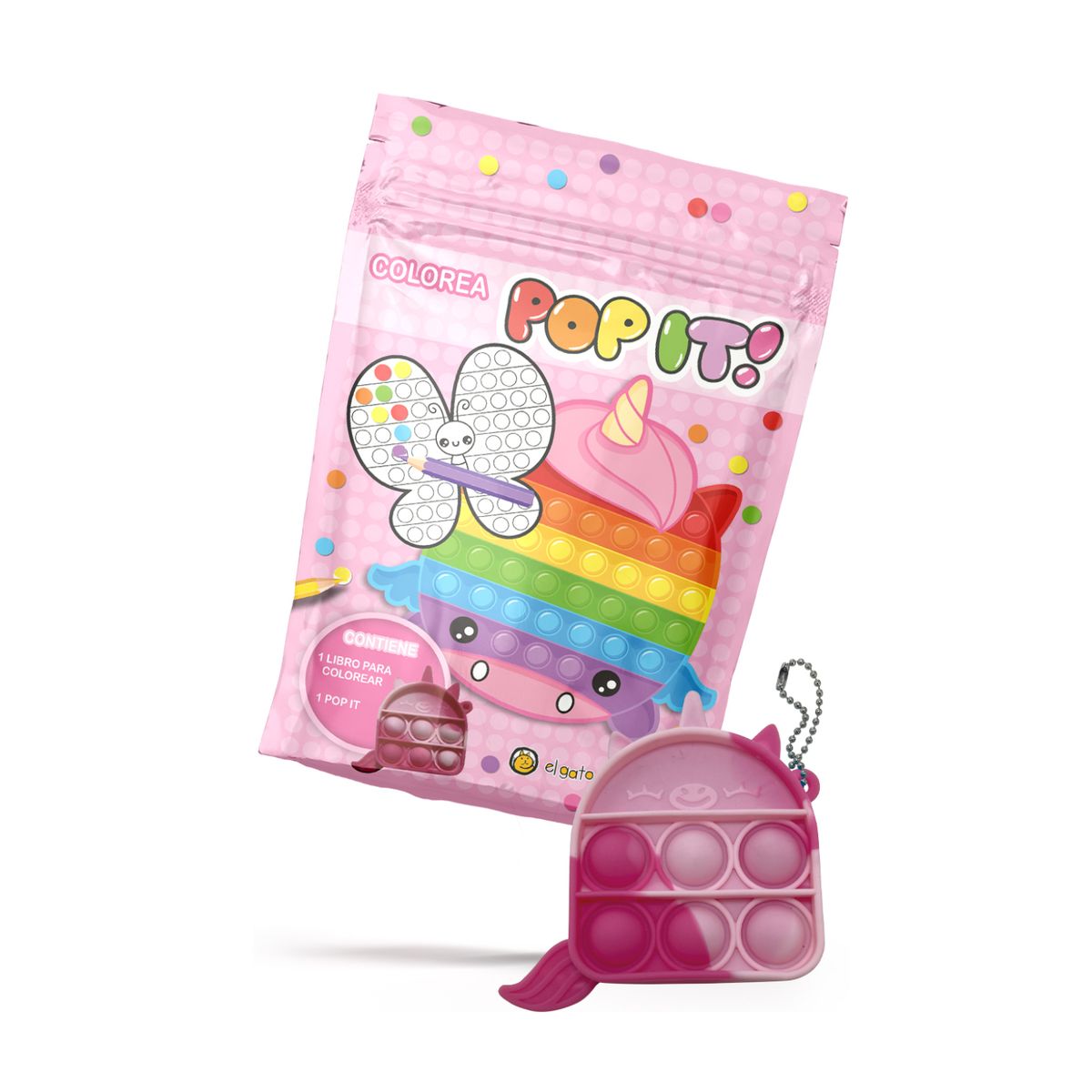 EL GATO DE HOJALATA - Unicornios-Pop It Pack