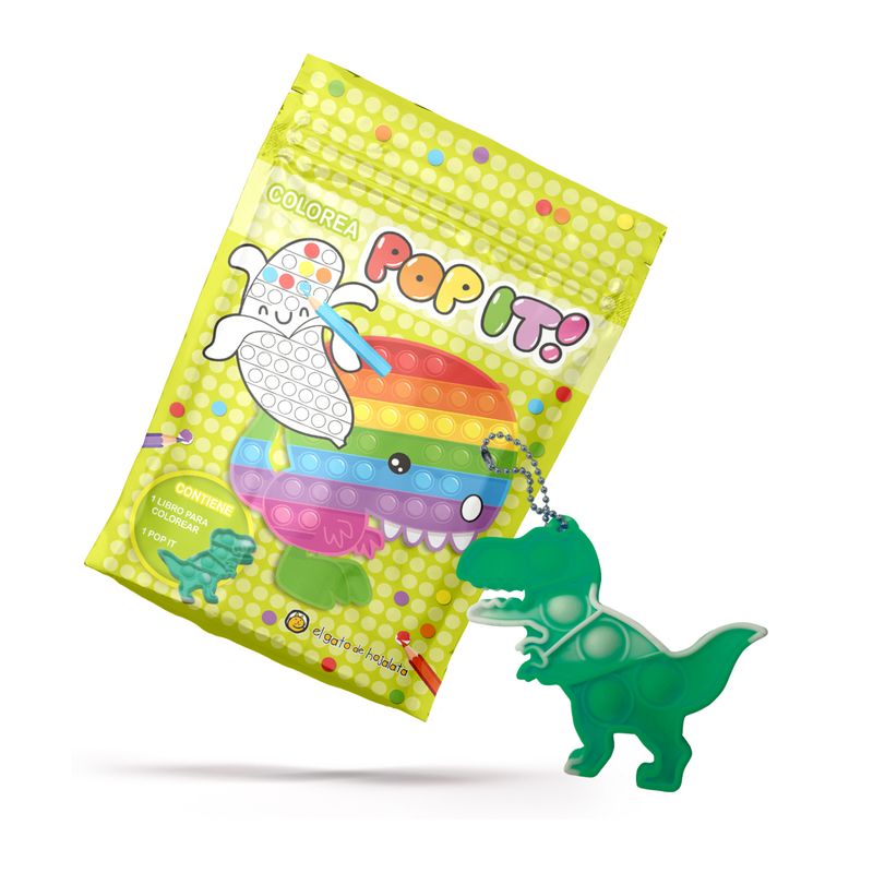 EL GATO DE HOJALATA - Dinosaurios-Pop It Pack