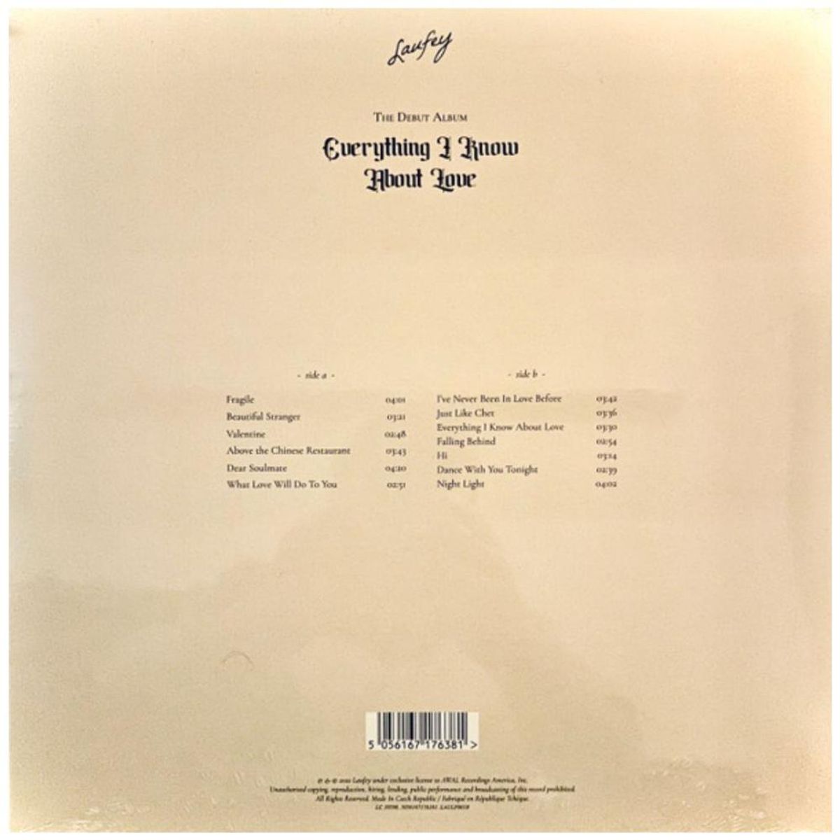 HITWAY MUSIC - LAUFEY - EVERYTHING I KNOW ABOUT LOVE - VINILO HITWAY MUSIC
