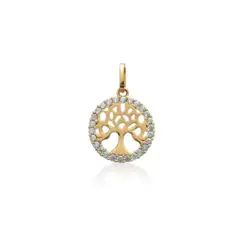 ELLA JOYAS - Colgante Arbol de la Vida Oro 18k