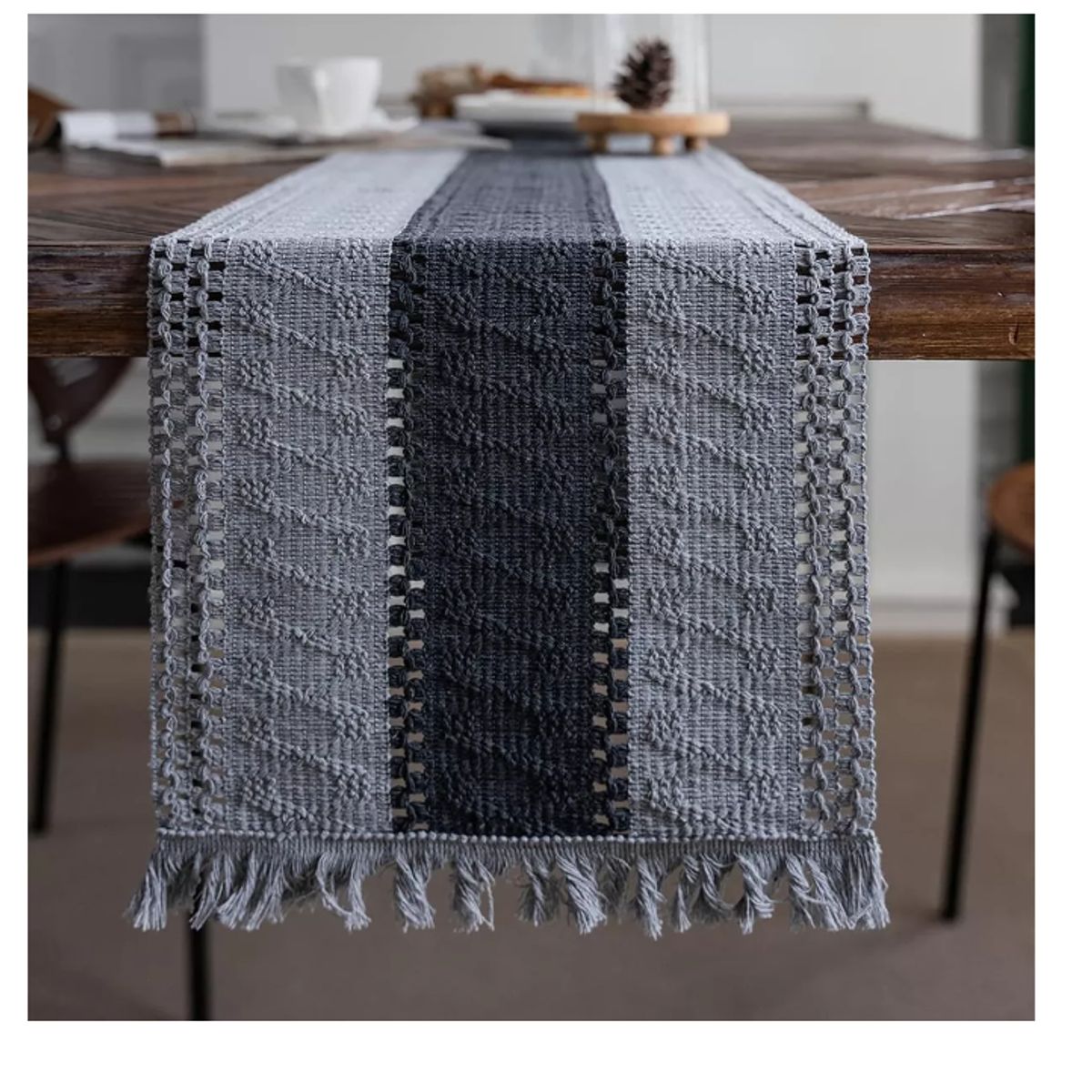 GENERICO - Camino De Mesa Algodon  Zebra Yute Etnico Mantel De Centro 180x30cm