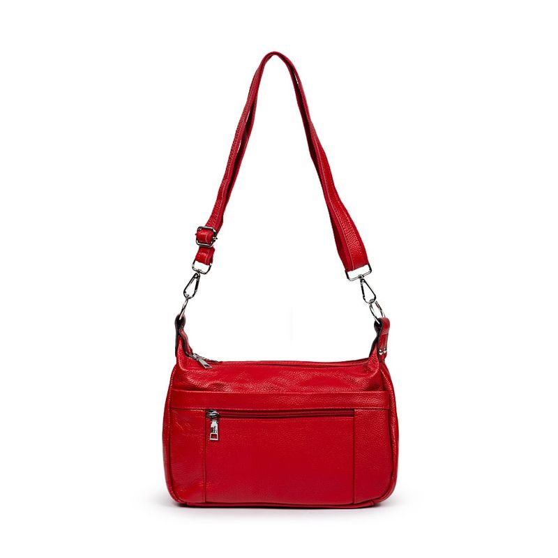 TODOPIEL - Cartera Cuero Mujer Rojo Todopiel