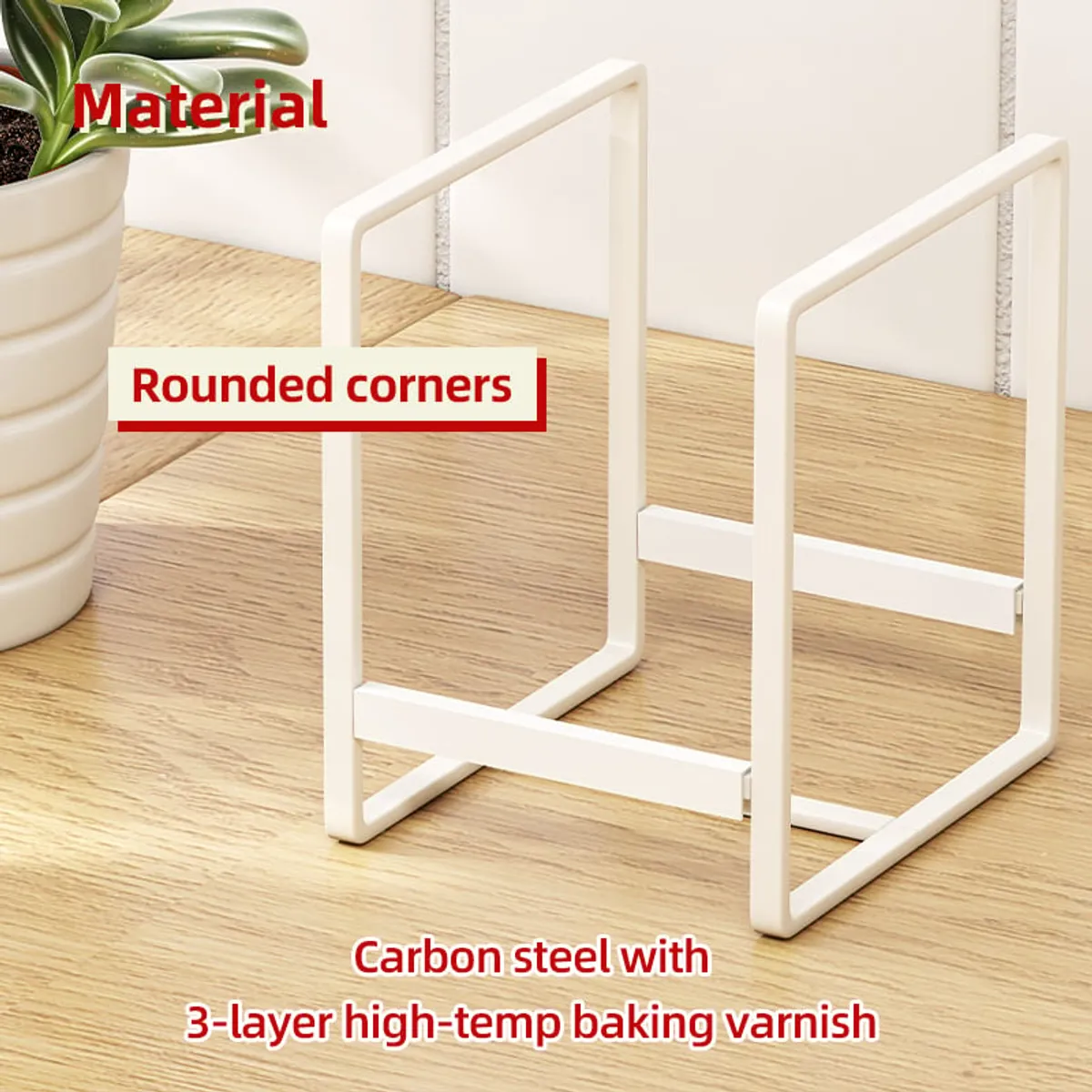 GENERICO - Organizador de Platos Antideslizante para Cocina