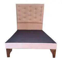 GENERICO - Base Europea 1P Respaldo Rosa Pastel a Piso Botón Diamante