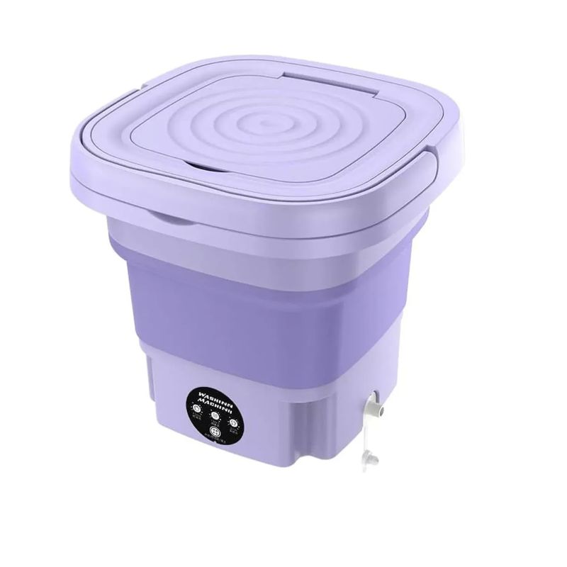 GENERICO - Mini Lavadora Portatil Plegable Con Centrifugado