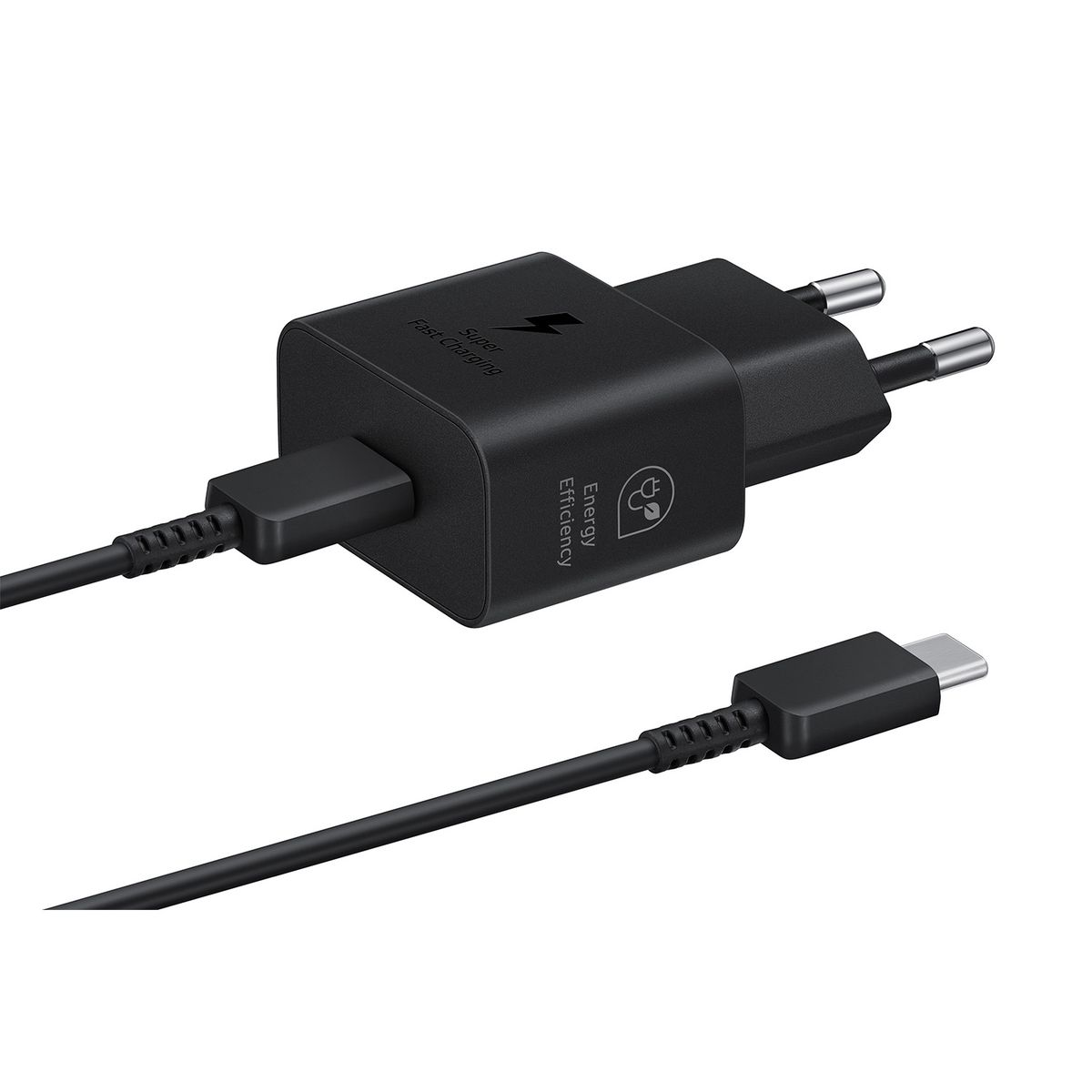 SAMSUNG - Cargador Tipo C 25W Negro + Cable