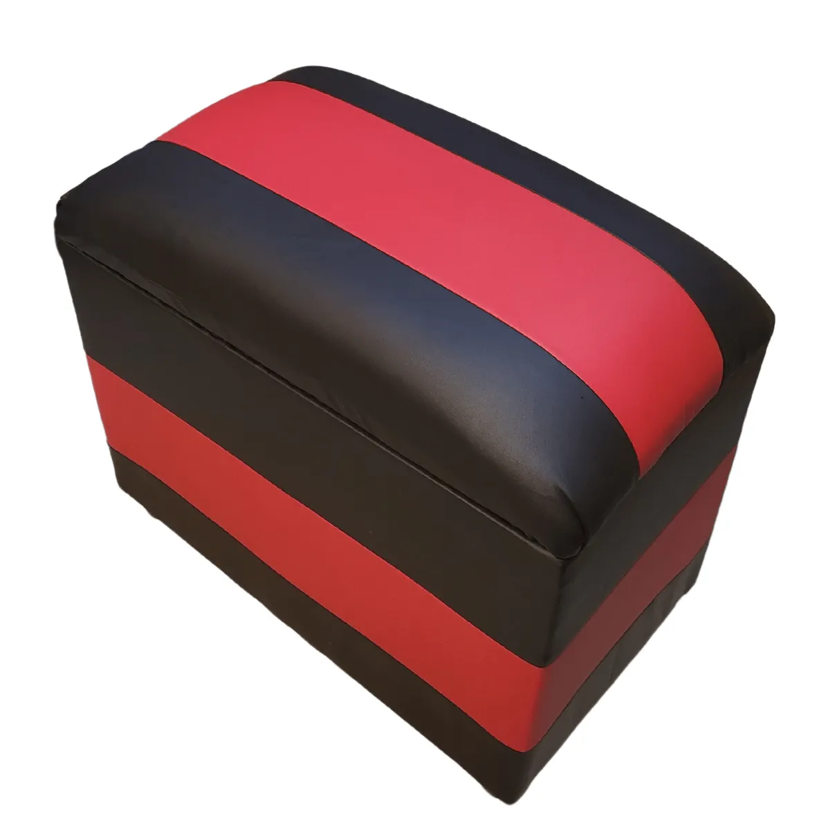 GENERICO - Baul  Negro Rojo Eco cuero 60x40x50x40  Muebles Rimar