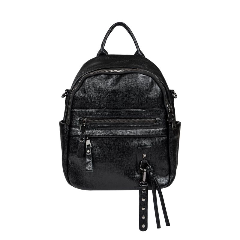 TODOPIEL - Mochila Cuero Mujer Negro Todopiel