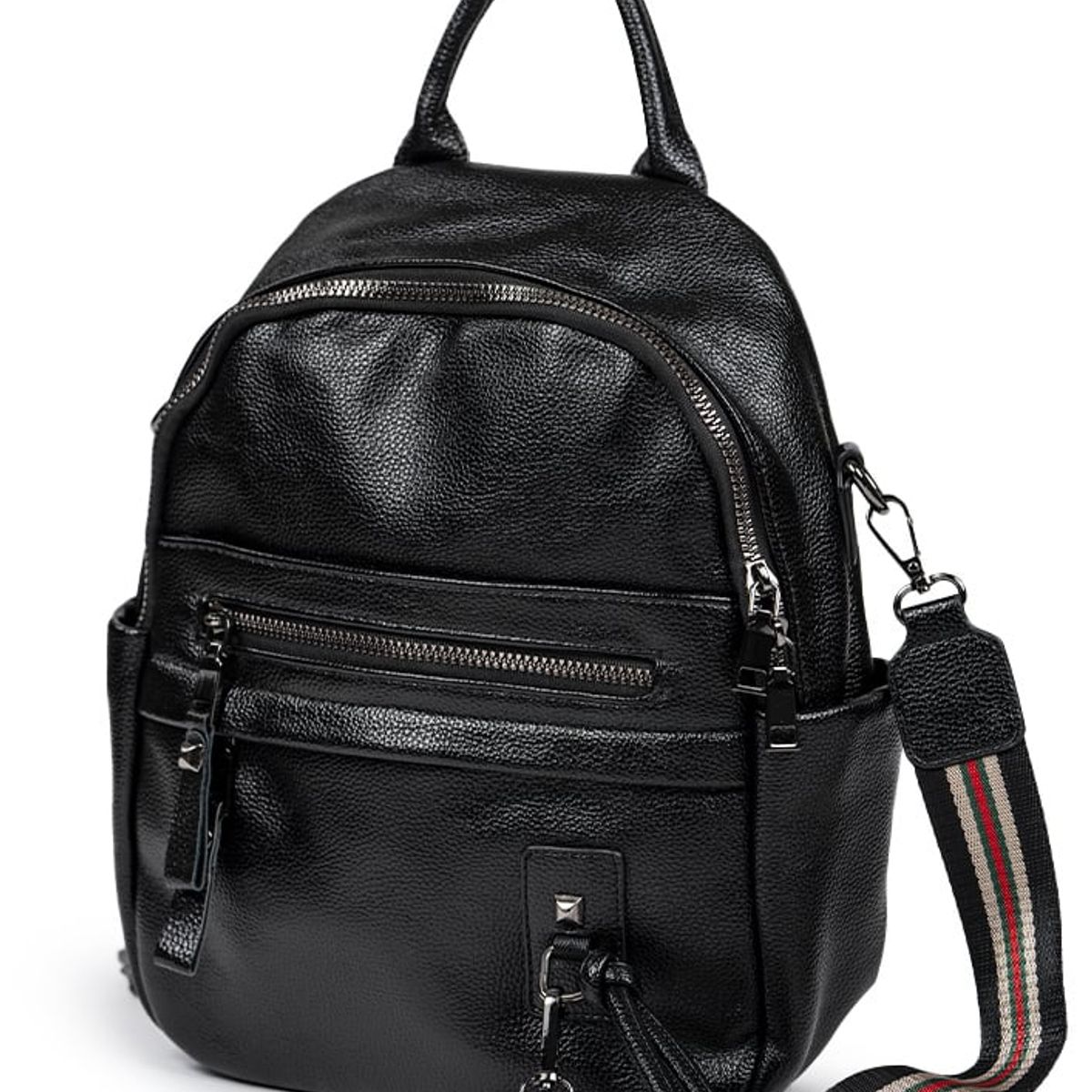 TODOPIEL - Mochila Cuero Mujer Negro Todopiel