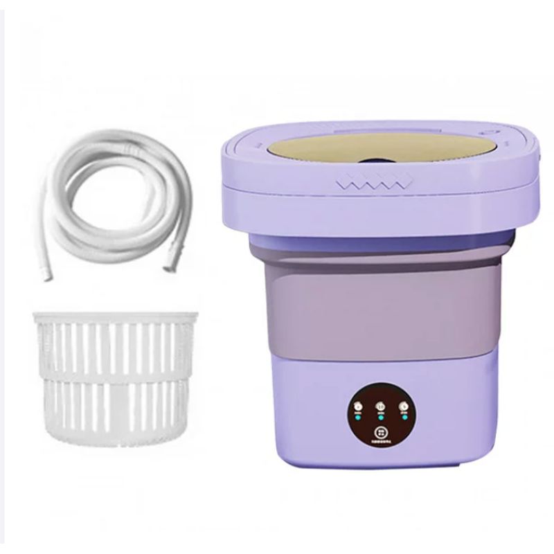 GENERICO - Mini Lavadora Con Desinfectar De Luz Azul 8l