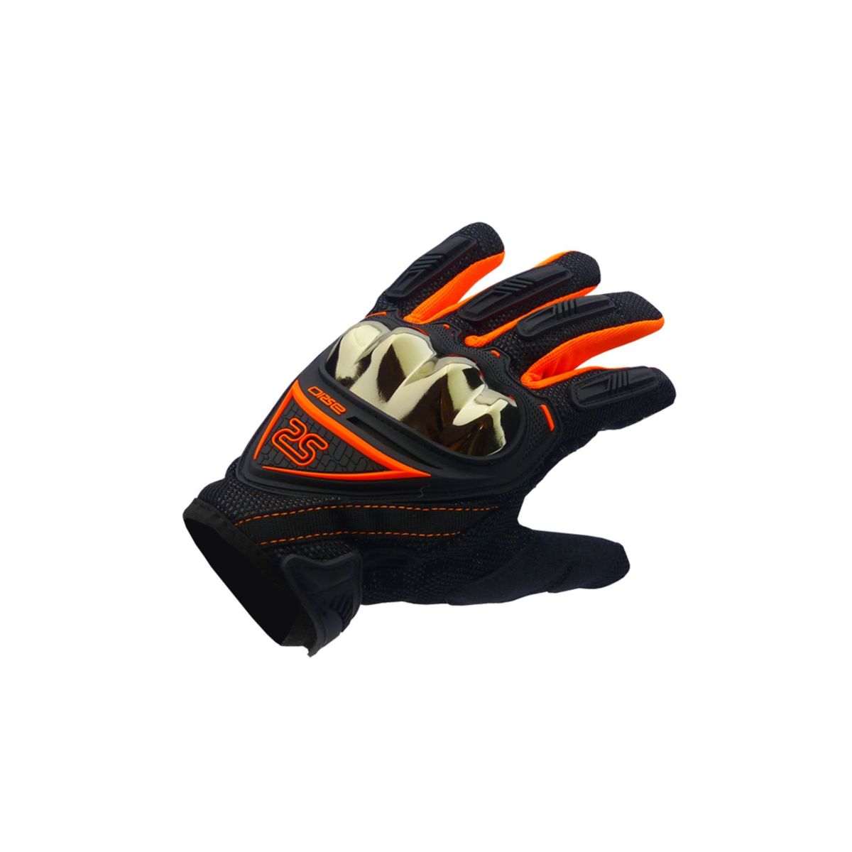 IMPORTCLICK - Guante Moto Bicicleta Naranjo Touch Premium