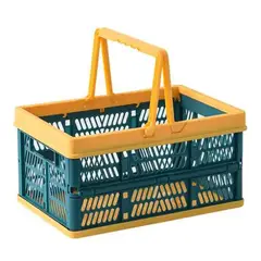 IMPORTCLICK - Canasto Organizador Con Asas Amarillo 40x29x30cm