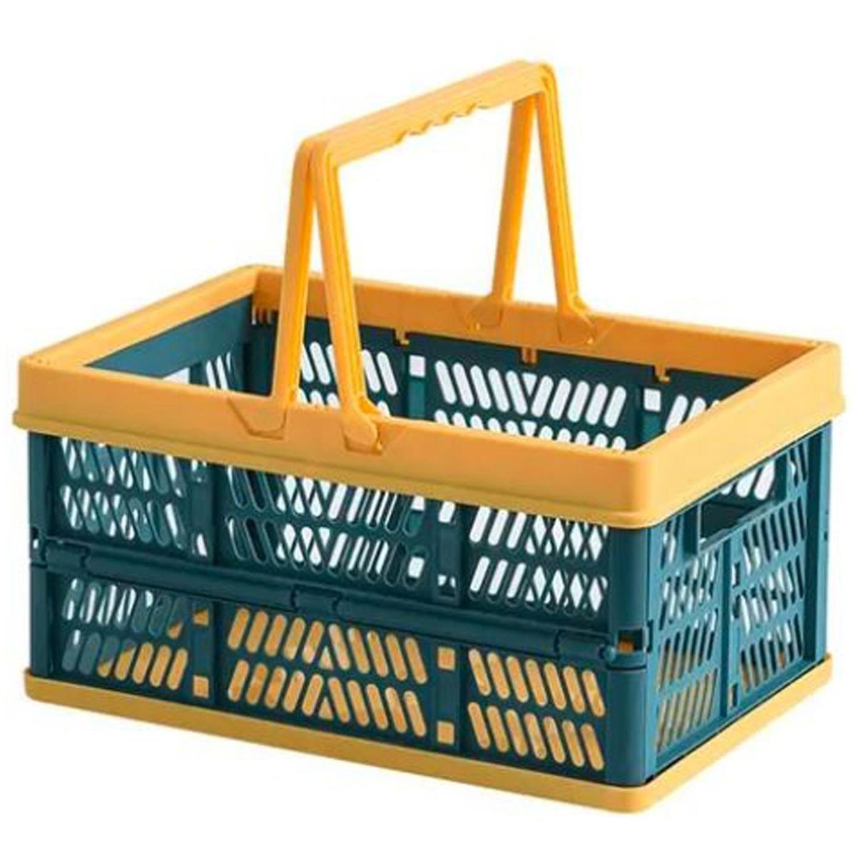 IMPORTCLICK - Canasto Organizador Con Asas Amarillo 40x29x30cm