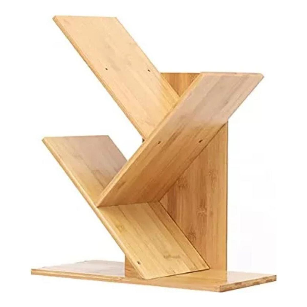 IMPORTCLICK - Librero Organizador Inclinado Repisa Café 30x15x62 CM - Café