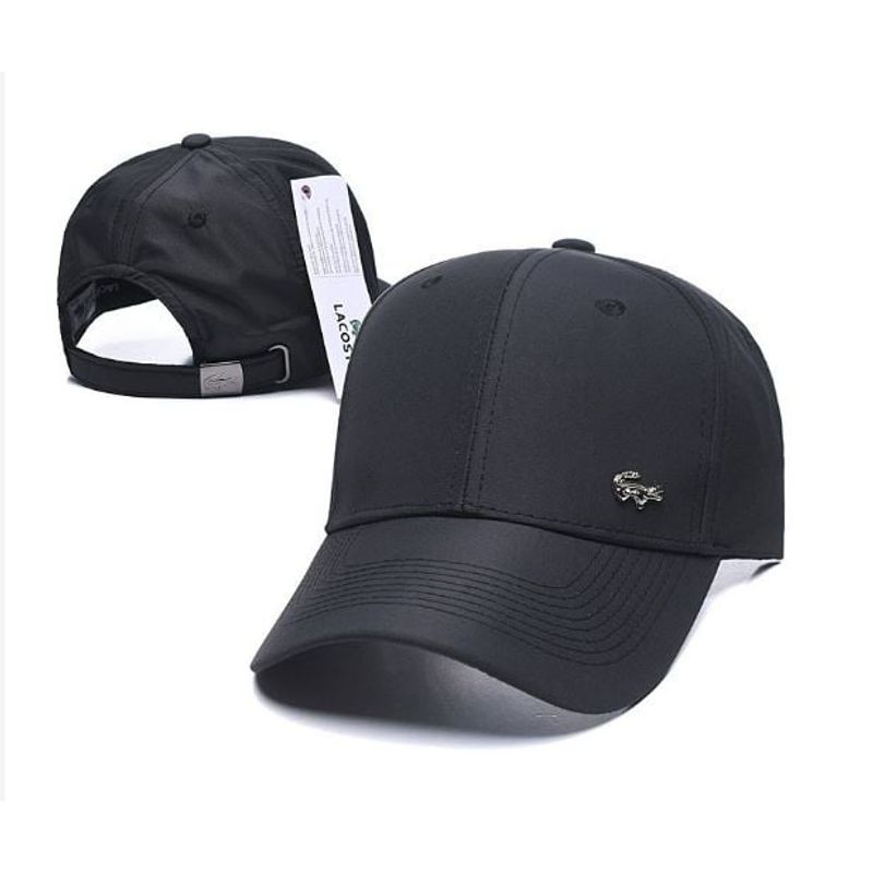 LACOSTE - Gorro Jockey Lacoste Negro