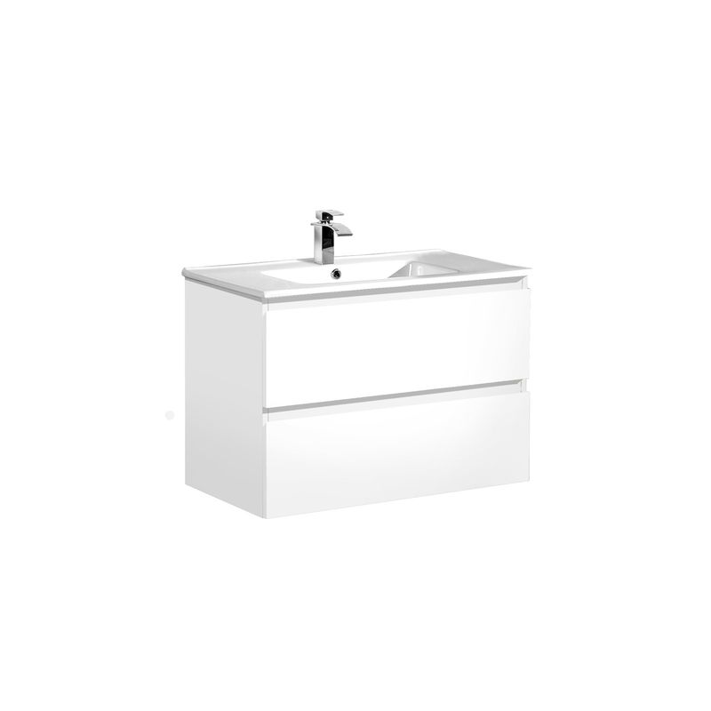 GRONER - Mueble Vanitorio Bära Oslo 60cm Blanco Brillante GRONER