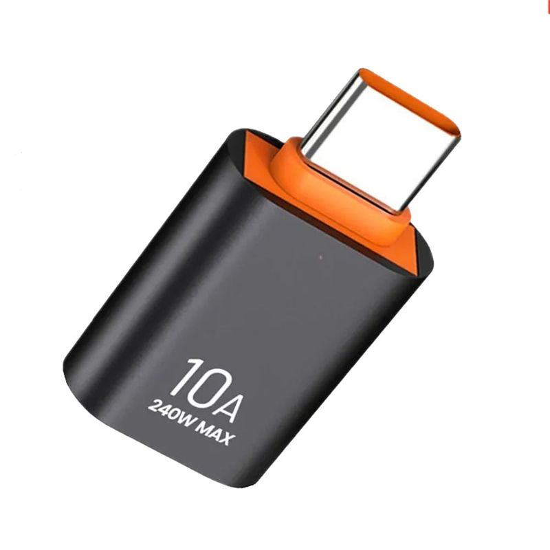 GENERICO - Adaptador Otg Usb Hembra A Usb C 10a 240w Max Usb 3.0