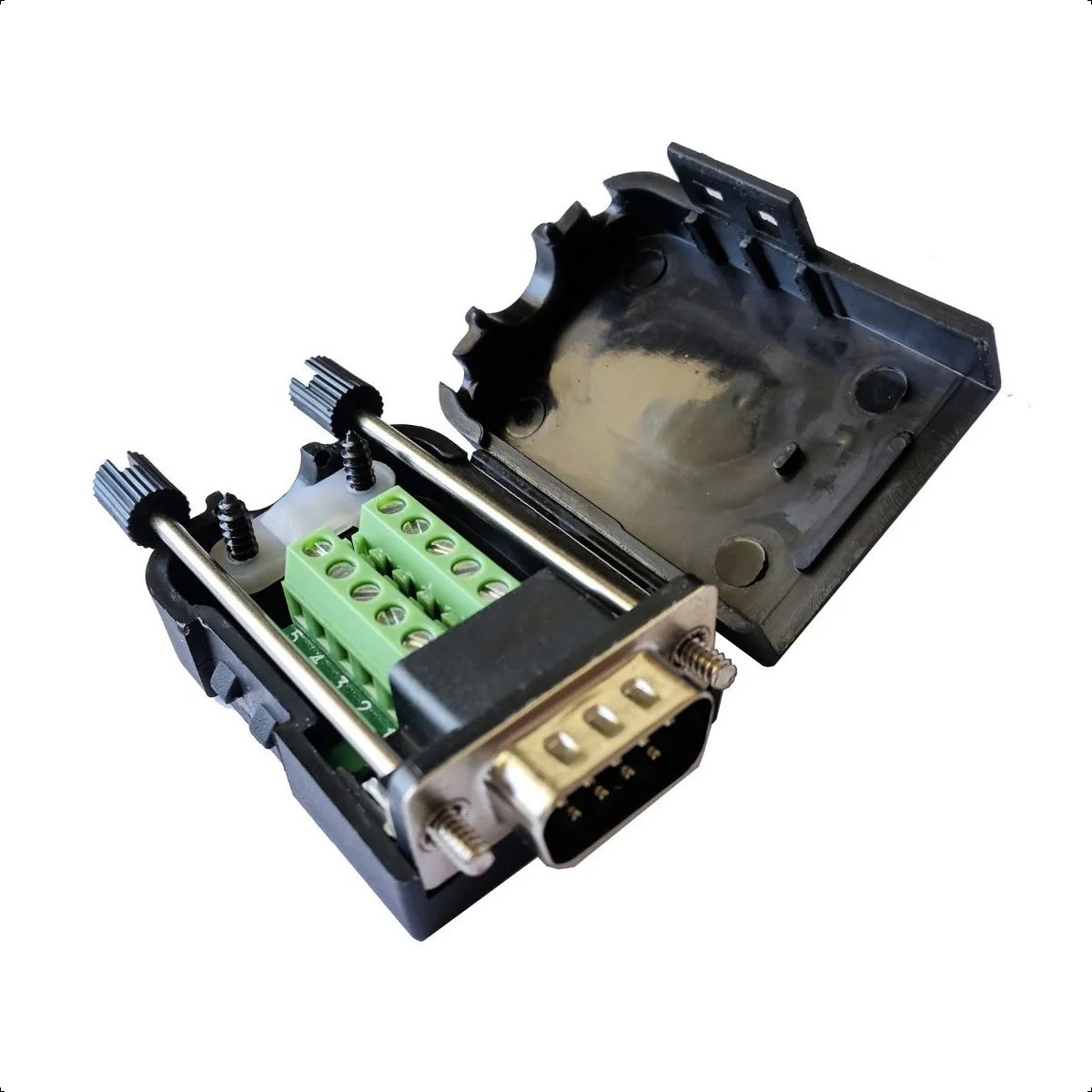 GENERICO - Conector Terminal Db9 Serial Rs232 Macho Bornera Adaptador