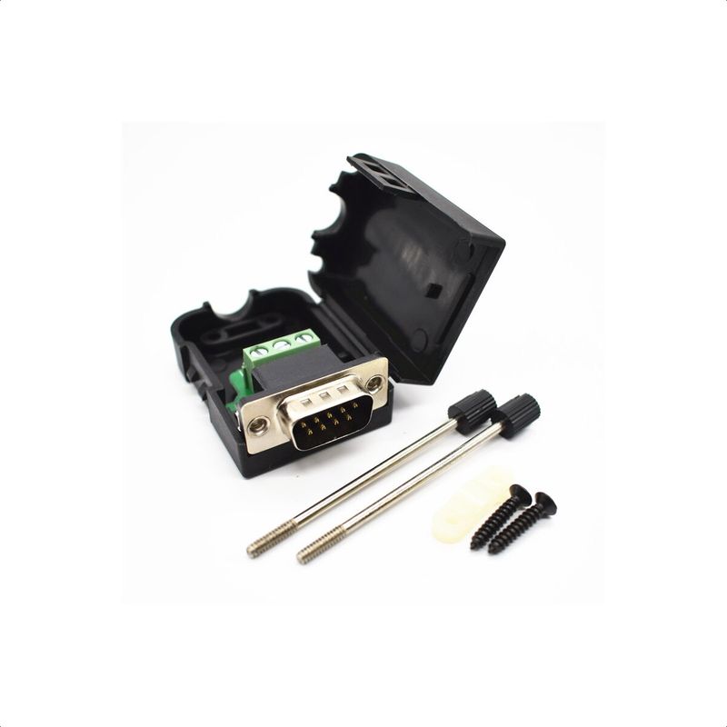 GENERICO - Conector Terminal Db9 Serial Rs232 Macho Bornera Adaptador