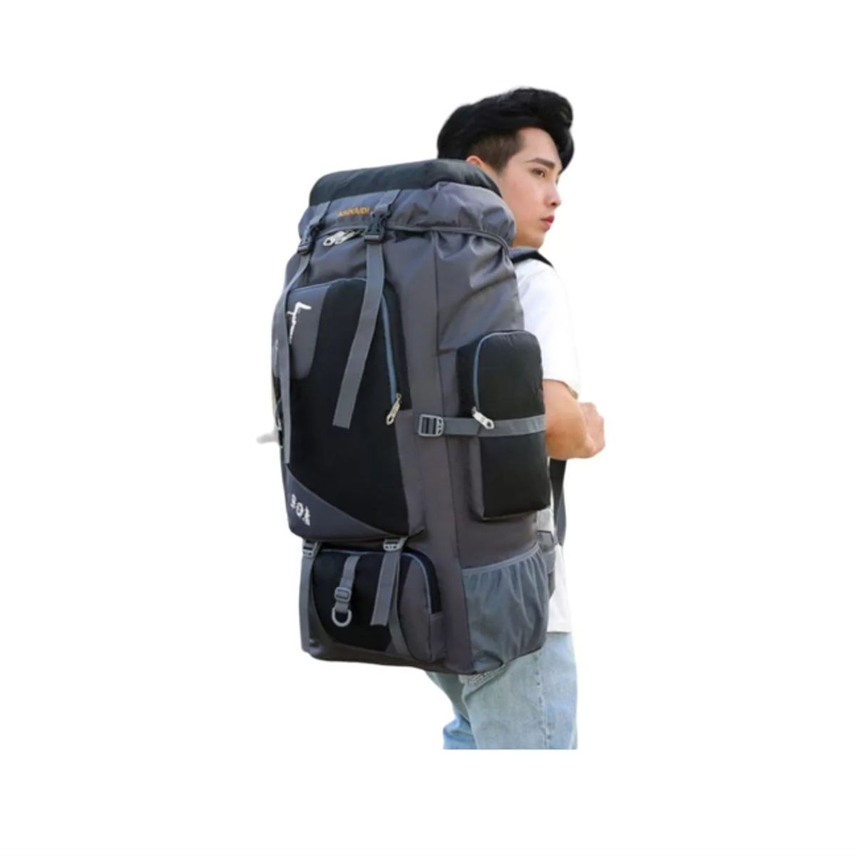 GENERICO - Mochila Bolso Impermeable Camping Trekking Y Viajes D 90ltrs