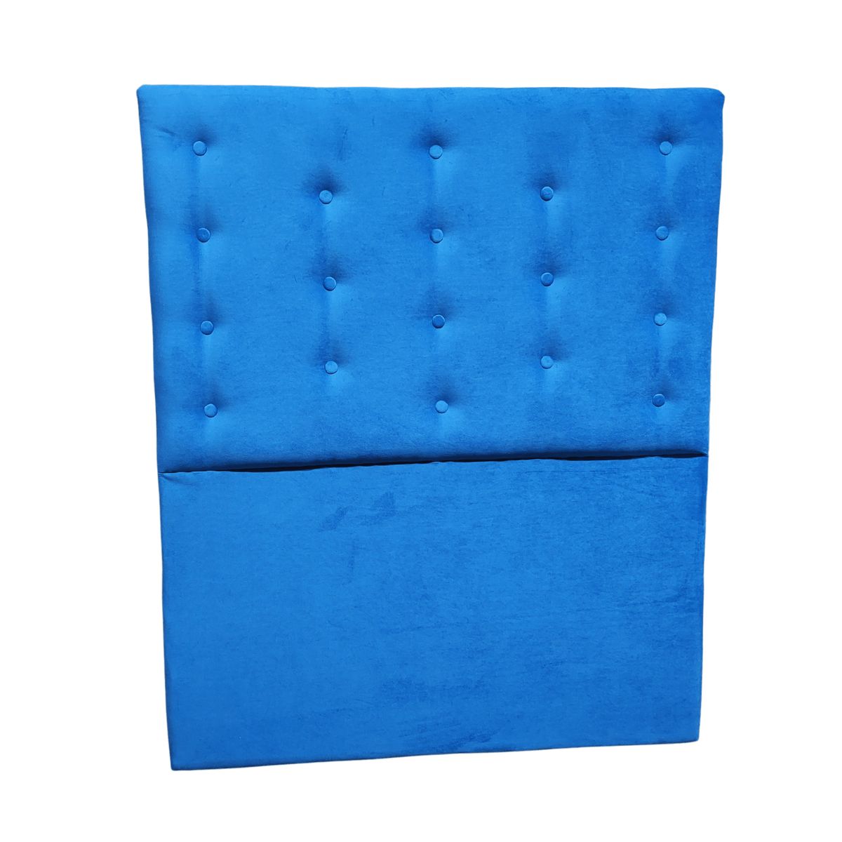 GENERICO - Respaldo 1 Plaza azul Botón a piso Muebles Rimar