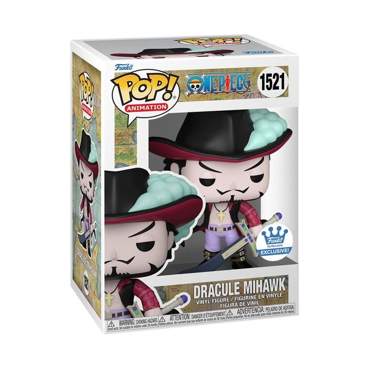 FUNKO - Funko Pop One Piece Ojos De Halcon 1521 Exclusivo (Mihawk)
