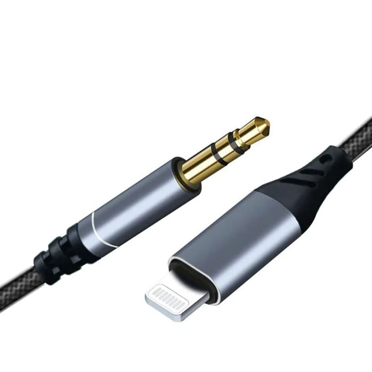 GENERICO - Cable Auxiliar Para iPhone Jack Plug 35mm Macho Adaptador