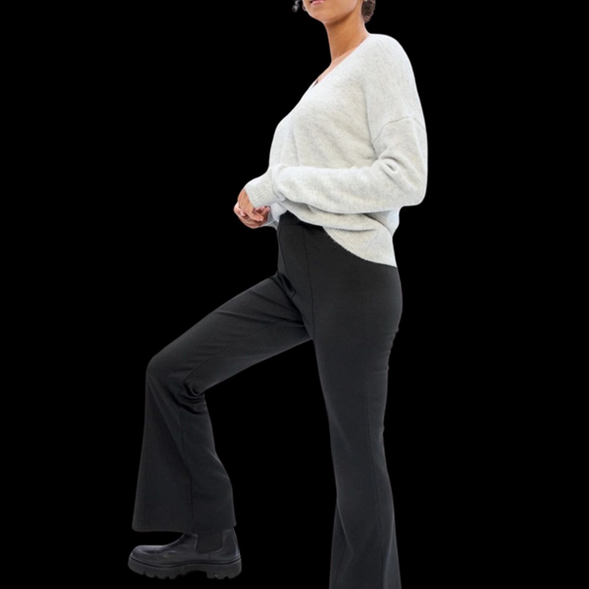 GAP - Pantalón Flare Negro