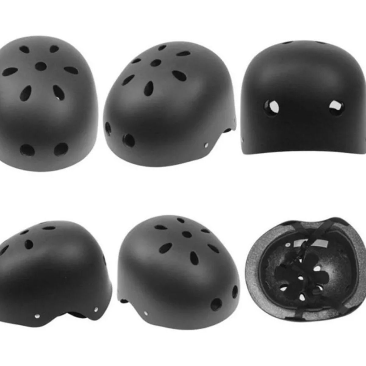 GENERICO - Casco Street Runner Bicicleta Skate Roller Adultos Negro