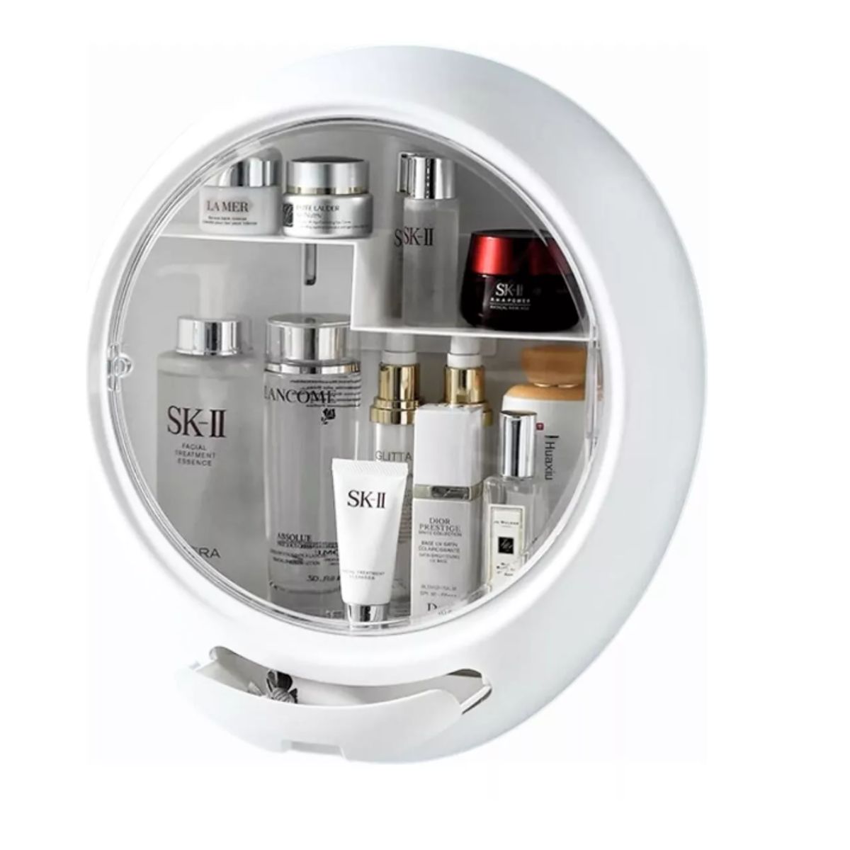 GENERICO - Organizador De Accesorios De Baño Con Tapa Blanco