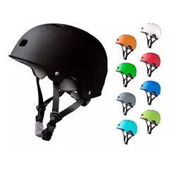 GENERICO - Casco Bicicleta Skate Roller Scooter Adultos Talla L Negro